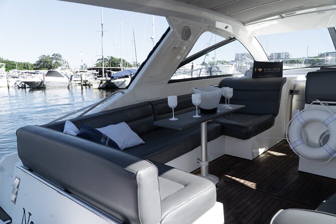 40' Sealine Cruise with Captain and Stew - H.P. Peterson statues: the weirdly cool stop you might not expect