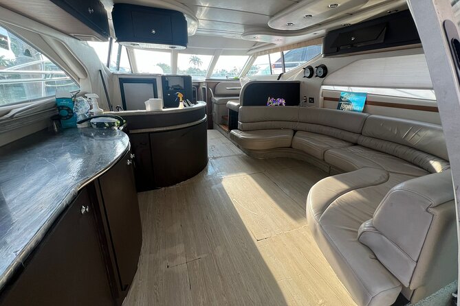50ft Miller Blue | Miami Yacht Rental | 3 to 6 Hours | 13 Ppl - Stop 3: the Miami River cruise and Downtown skyline views