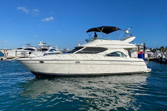50ft Miller Blue | Miami Yacht Rental | 3 to 6 Hours | 13 Ppl - Where the trip starts: arriving at 2147 NW 32nd Ave