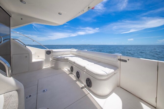 55ft + FREE HOUR Miami Yacht Rental 3 to 6 Hours 13 People - Stop 2: Biscayne Bay Cruise for Open-Water Air