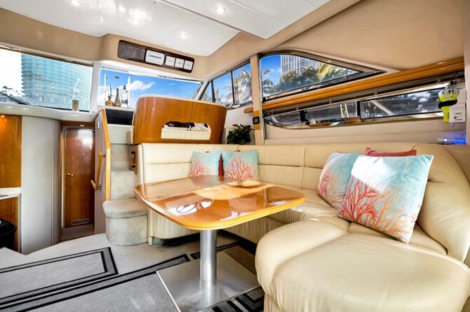 55ft + FREE HOUR Miami Yacht Rental 3 to 6 Hours 13 People - Stop 4: Brickell Avenue Bridge Pass-Through for Downtown Energy