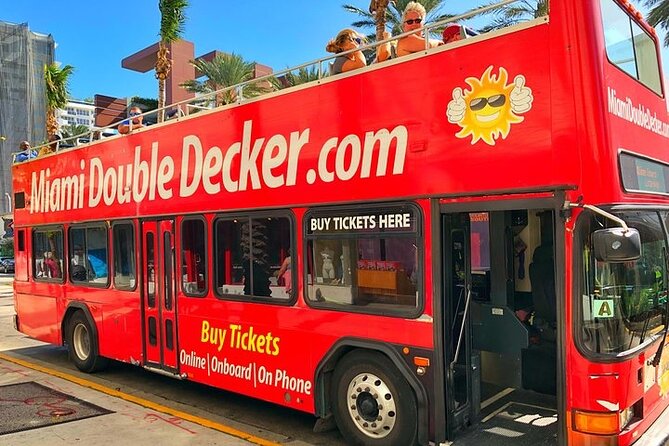 City Half Day Tour of Miami by Bus with Sightseeing Cruise - South Beach and downtown by open-top bus