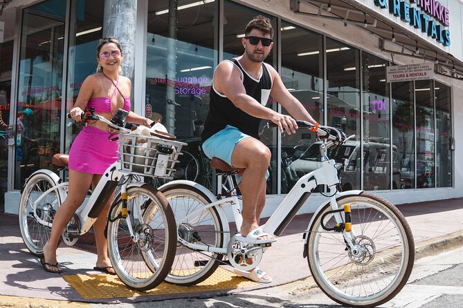 Electric Bike Tour in South Beach - South Pointe Park: skyline, cruise ships, and beach access