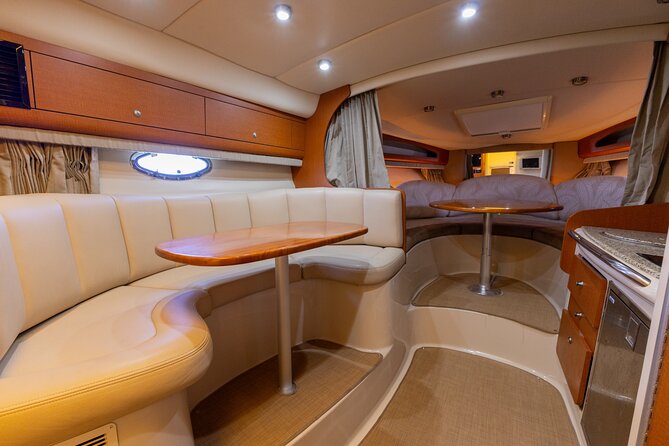 Explore Miami in Style: Private Boat Cruise Tour with Captain - Comfort on board: bluetooth audio, cooler, restroom, and (sometimes) a water mat