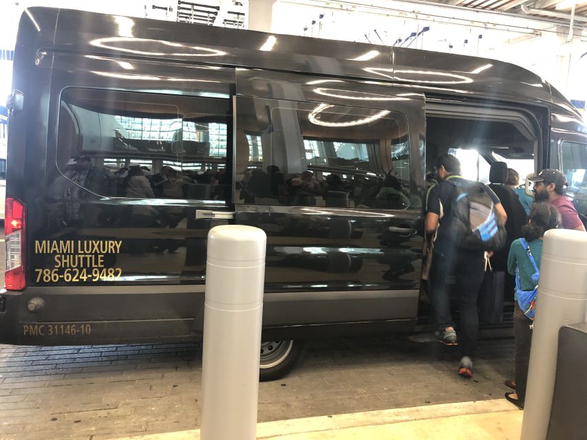 Ft. Lauderdale Airport Shuttle to Miami Port/Hotel Van14pax - Pickup timing and the phone-call meet-up at FLL