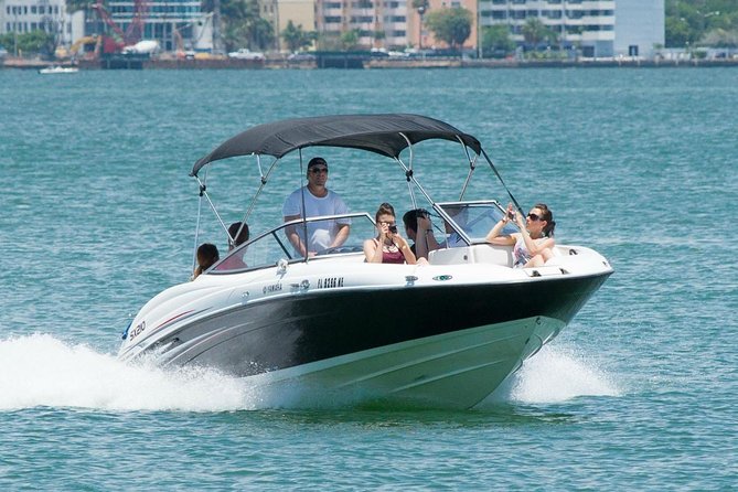 Fully Private Speed Boat Tours, VIP-style Miami Speedboat Tour of Star Island! - What you get onboard: coolers, bottled water, and small comforts that matter