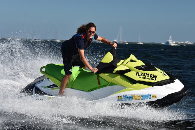 Jet Ski Freeride with Miami Watersports - Speedboat ride add-on: wake glides, tight turns, then a calmer bay moment