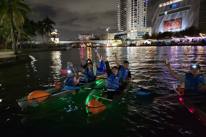 L.E.D. Light Kayak Miami City Lights - The Paddle Itself: Downtown Views and Brickell City Center From the Water