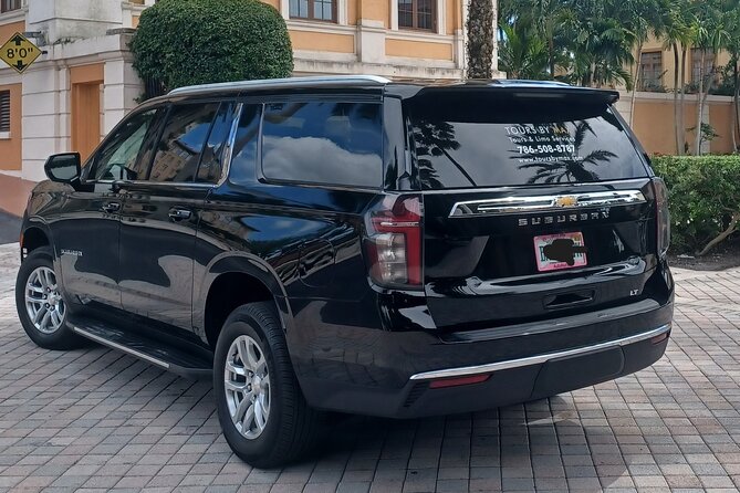 MIA airport and Port of Miami luxury private transfers - The Ride Details: Wi‑Fi, Cold Water, and a Suburban LT Setup