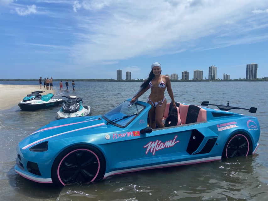 Miami: 1-hour Jetcar Rental - Your Playlist Runs the Trip: Bluetooth, Photos, and Party Energy