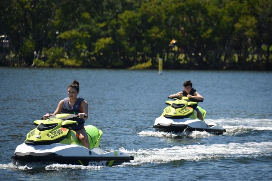 Miami: #1 Jet Ski Company used by Celebrities - Biscayne Bay jet skiing with Miami skyline views (without the rough-water fight)