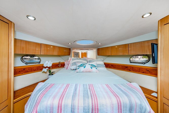 Miami 2 Hours Private Yacht Tour for 13 ppl on a 50 ft Yacht - Price Math: $720 Per Group Plus the Captain Fee