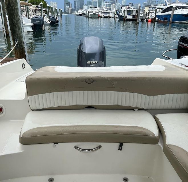 Miami: 24-Foot Private Boat for up to 8 People - Captain Yolepsy Maceira and the Bareboat Charter Twist