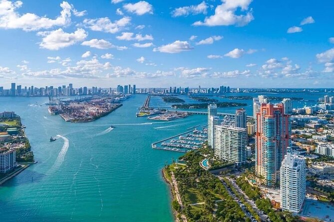 Miami Airplane Tour: South Beach, Islands, Downtown Skyline - Miami Beach shoreline: the part you came for