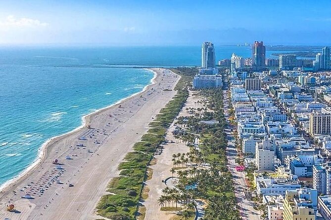 Miami Airplane Tour: South Beach, Islands, Downtown Skyline - Port of Miami cruise area and the downtown skyline over Biscayne Bay