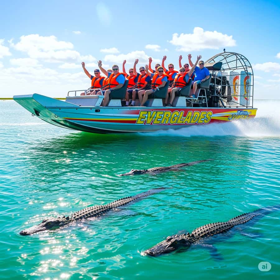 Miami: Alligator Spotting Airboat with Pick-Up/Drop-off - Key highlights at a glance