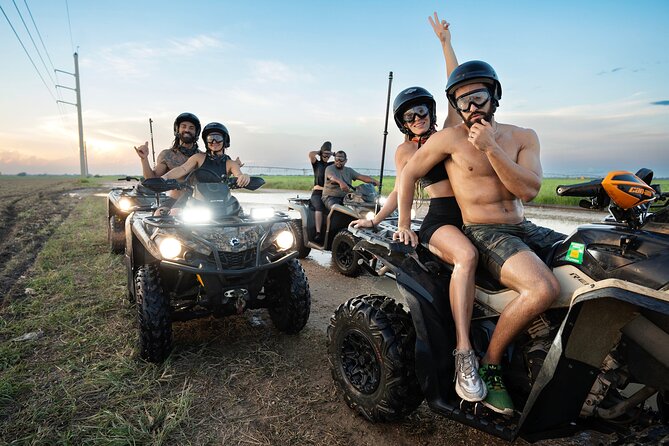 Miami ATV Rental with Security gears and Videos - Riding the 1900-acre farm loop: sunflower, corn, bee hives, and the mud math