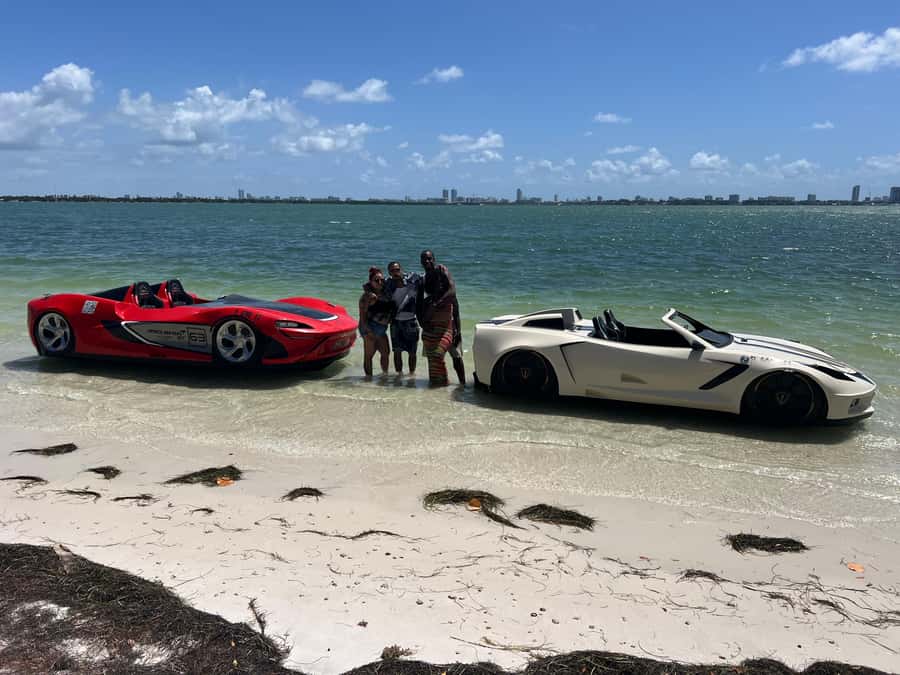 Miami Beach: 1 Hour Jetcar Rentals & 30min Celeb Boat Tour - Your 1-hour jetcar run: up to 60 mph, wave-hopping, and getting the hang fast