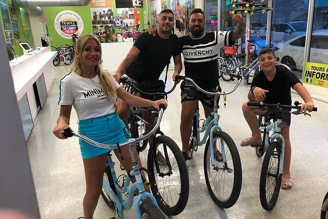 Miami Beach Bicycle Rental - What You Really Get: Beach Cruiser + Helmet + Lock + Water