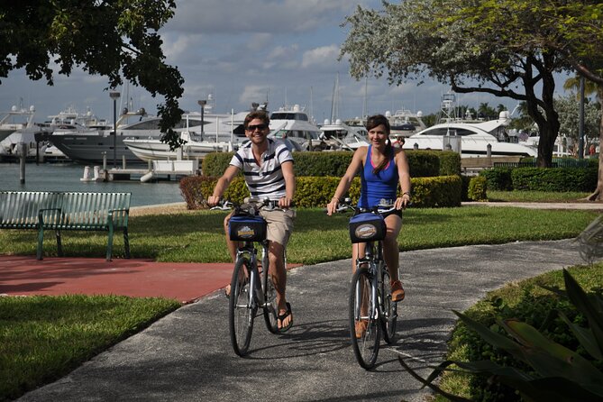 Miami Beach Bike Tour - The guides make it: Adam, Gabe, and Gabriel at the wheel