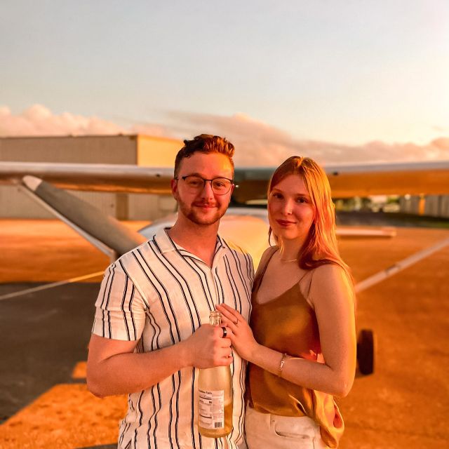 Miami Beach: Romantic Sunset Flight with Champagne - Non-alcoholic champagne in the air: a romantic touch that stays sensible