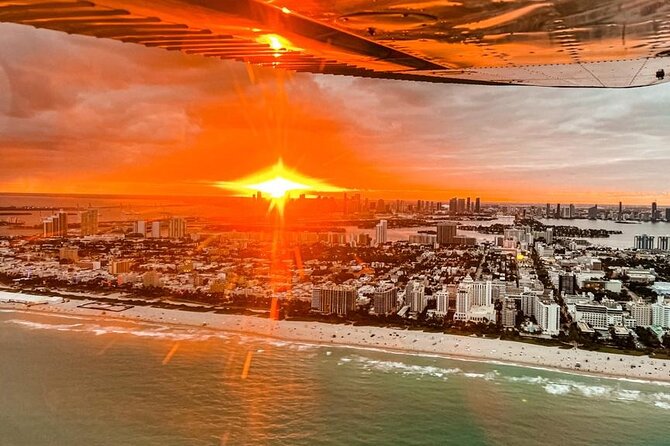 Miami Beach: Romantic Sunset Private Airplane Tour with Champagne - Private Plane Sunset Tour: What Makes It Feel Special