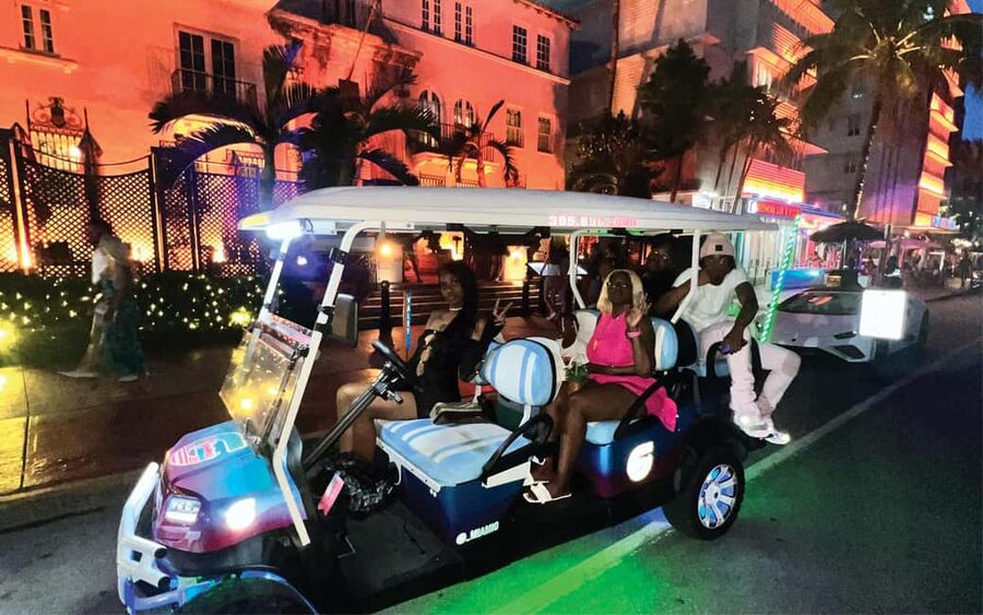 Miami Beach|South Point Golf Cart Tour - South Pointe Park: skyline frames and Fisher Island views