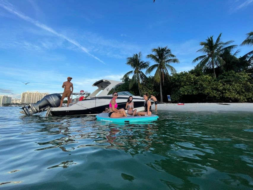 Miami Beach: Spectacular Sandbar & Skyline Boat Tour - Sandbar Time and Swimming: Choosing the Vibe for 2, 4, or 6 Hours