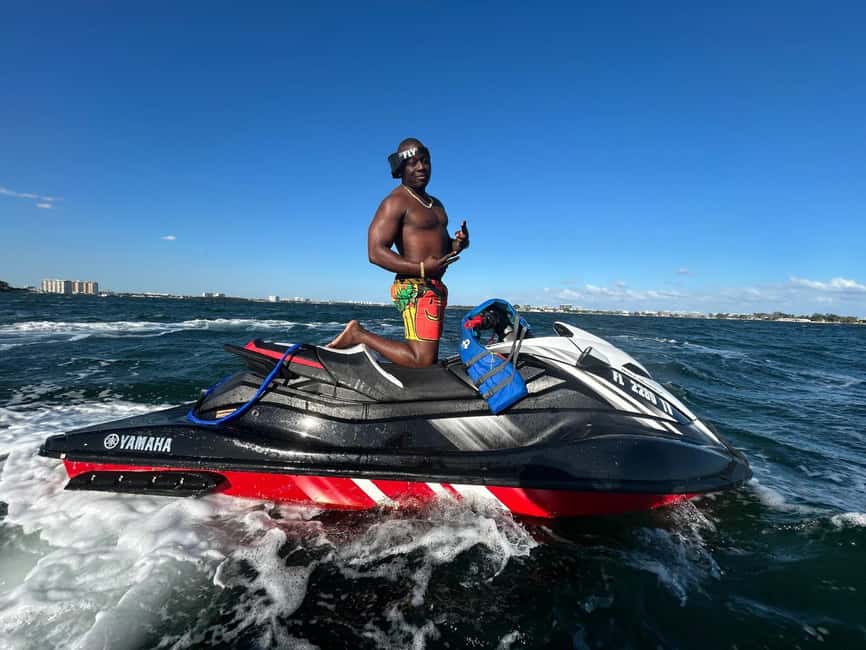 Miami: Biscayne Bay Jet Ski Rental & Free Boat Ride - The free jet boat ride: your warm-up on the water