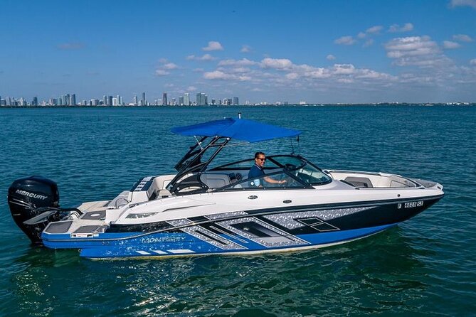Miami Biscayne Bay Private Boat Experience with Captain - The Haulover Beach Park sandbar hour: swimming, hanging, and dolphin odds
