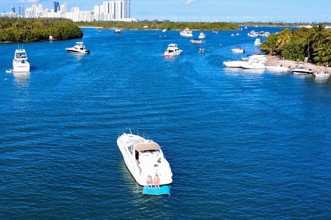 Miami Boat Rental for Day or Sunset Cruise with Captain - Private Yacht Time on a 45 Sea Ray (Up to 13 People)