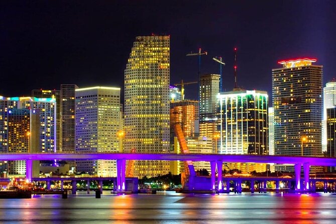 Miami by Night: City and Beach Lights Panoramic Tour - Downtown Bayfront: Bayside, Bayfront Park, and the courthouse lights