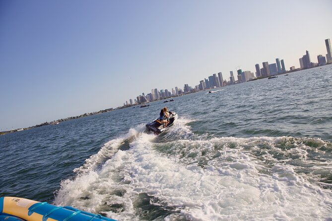 Miami Catamaran & Watersports: Jet Ski, Banana Boat & Drinks - Banana boat and floating mats: the best “group fun” mix