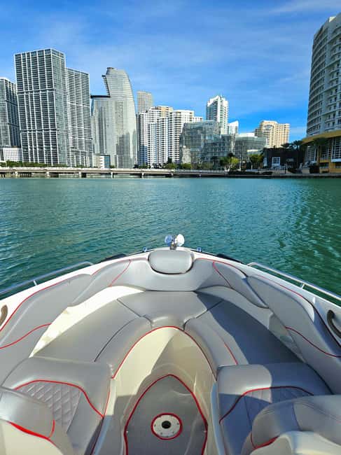 Miami: Exclusive Private Boat Guided Tour - Skyline views: Downtown from the bay at a boat-friendly pace