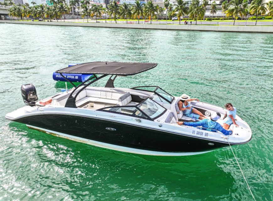 Miami: Guided Boat Tour with Champagne - Swimming, sandbars, and the floating mat (aka the main event for many groups)