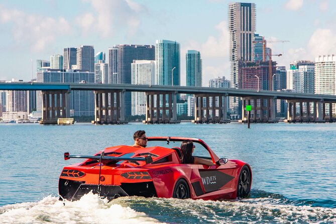 Miami Jetcar Experience: Discover Miami in Style - Bluetooth Music and Family Comfort: More Than a Gimmick