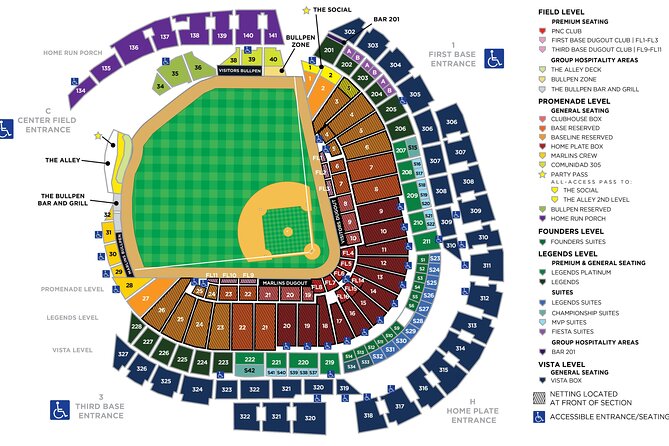 Miami Marlins Baseball Game Tickets - Getting There: Near Public Transportation, Easy to Fit Into a Day