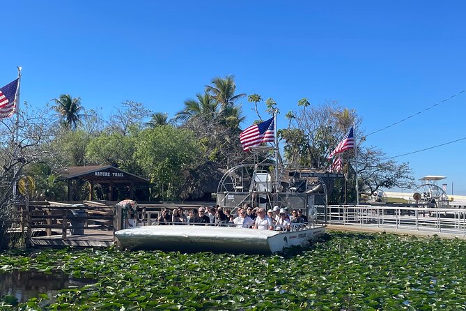 Miami / Port: Everglades Airboat Wildlife Experience - The high-speed airboat ride: thrilling, loud, and worth it