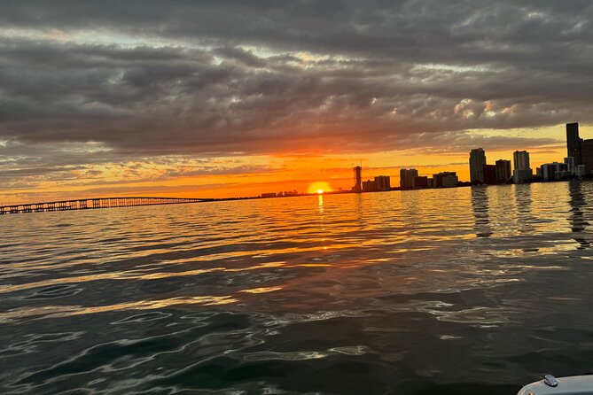 Miami Private Boat Rental with Champagne, Sandbars & Floating Mat - Sunrise or Sunset Schedules Change Everything (Even If the Boat Time Stays the Same)