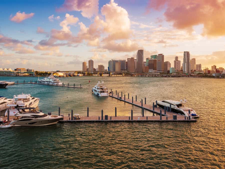 Miami: Private Sunset Helicopter Tour - The sunset route: Coconut Grove to Coral Gables