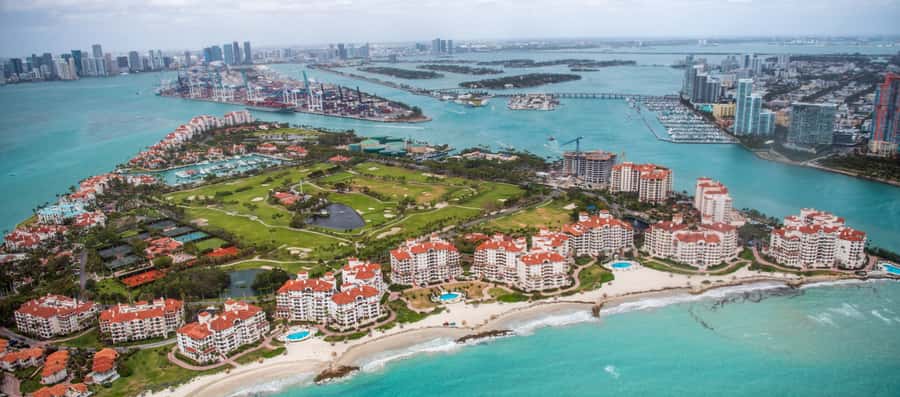 Miami: Private Sunset Helicopter Tour - Virginia Key and Key Biscayne: ocean views and possible marine sightings