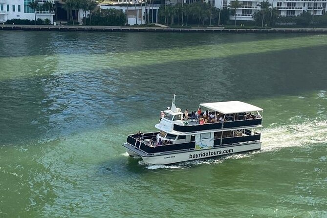 Miami Skyline 75 Min Cruise Tour Biscayne Bay Millionaire Homes - The 2-Level Yacht: Air Conditioning, Outdoor Views, and Seating Reality