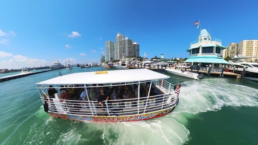 Miami Skyline Cruise of Millionaire Homes - Meeting at Water Taxi Miami Dock and Finding the Boat Fast