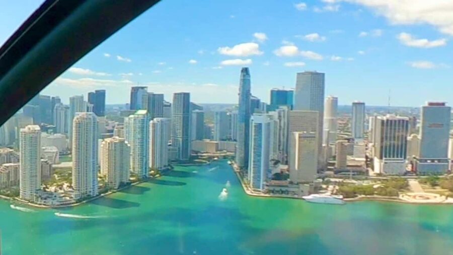 Miami & South Beach: 35-Minute Private Luxury Airplane Tour - Biscayne Bay and Key Biscayne views: your best chance for marine life spotting