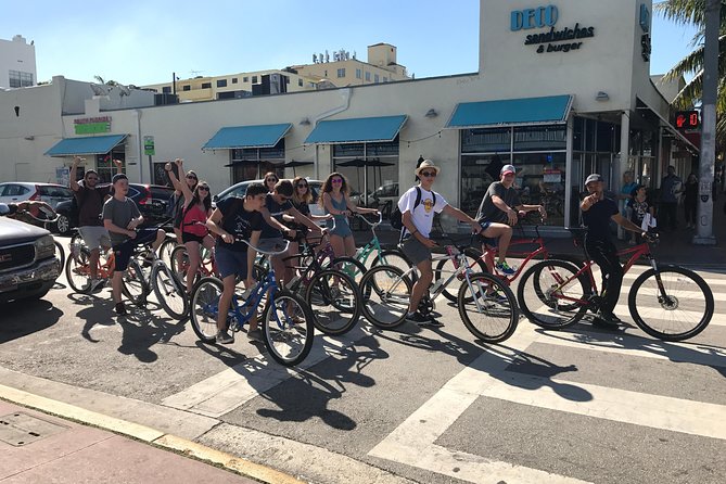 Miami South Beach Bicycle tour - Your bike setup: cruiser comfort, helmet on, water in hand