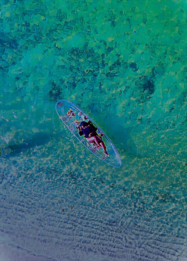 Miami/South Beach: Clear Kayak Photoshoot with Drone - How the shallow-water clear kayak shoot actually works