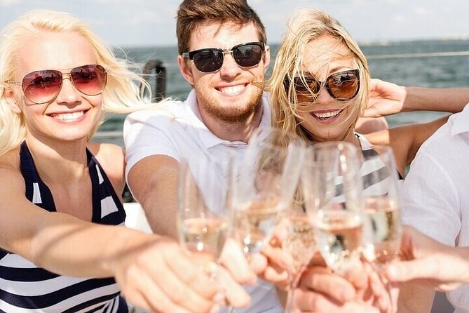 Miami Sunset Champagne Cruise with Skyline Views - Downtown Miami, South Point, and the Bayside waterfront strip