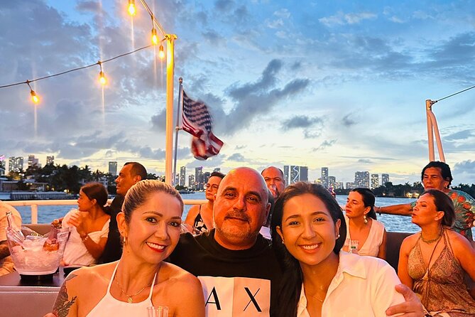 Miami Sunset Champagne Cruise with Skyline Views - Venetian Islands and Belle Isle: the 1920s causeway view