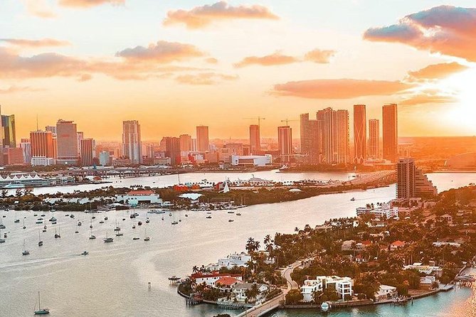 Miami Sunset Private Helicopter Tour - Venetian Causeway islands and Palm Island: where the coastline turns into a story