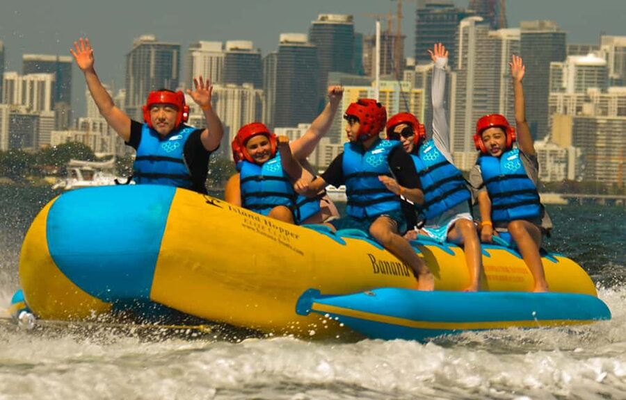 Miami: Tubing Ride Experience - The 30-minute banana boat ride: speed, splashes, and skyline views